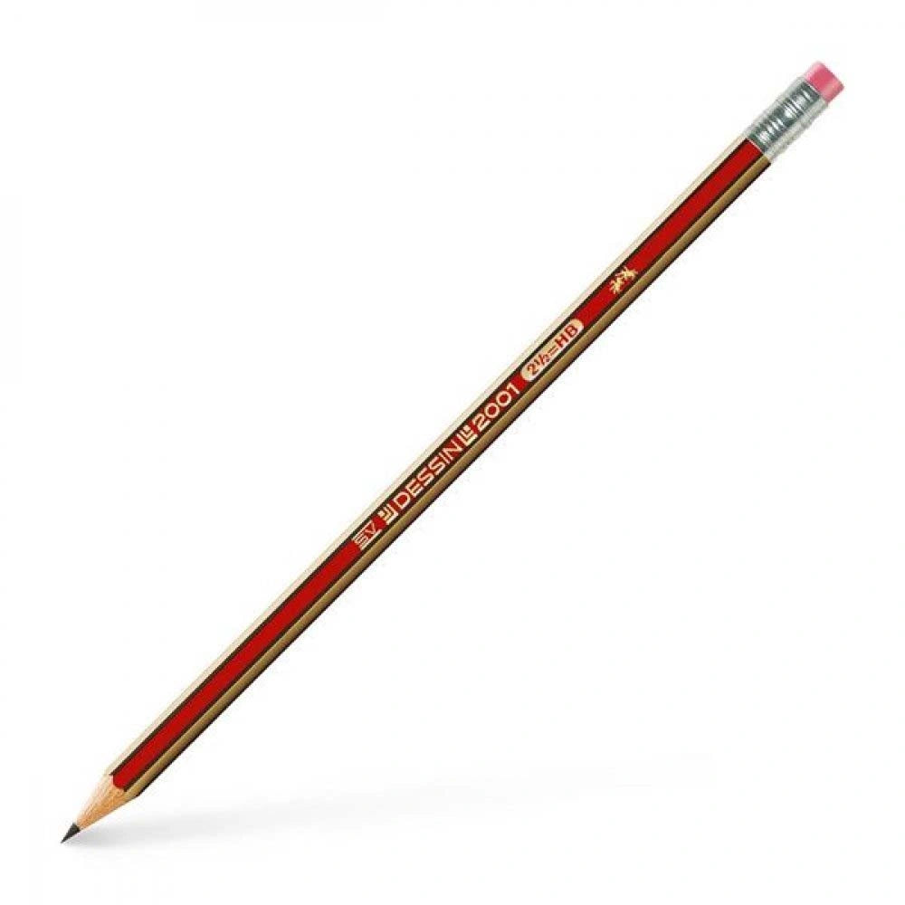 Faber-Castell Μολύβι γραφίτη DESSIN με γόμα ΗΒ (112100) (FAB112100)