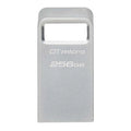 Kingston DataTraveler Micro Gen2 256GB USB 3.2 Stick Silver (DTMC3G2/256GB) (KINDTMC3G2-256GB)