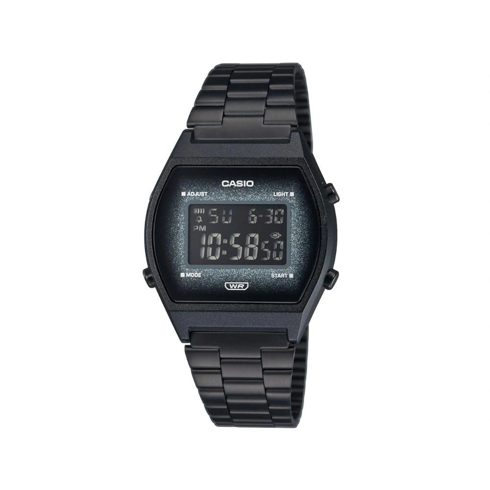 Casio Vintage Edgy Ψηφιακό Ρολόι Μπαταρίας με Μαύρο Μεταλλικό Μπρασελέ (B640WBG-1BEF) (CASB640WBG1BEF)