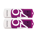 Philips Vivid 2-Pack 64GB USB 2.0 Stick Μωβ (FM64FD05D/00) (PHIFM64FD05D-00)