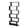 Homcom Ξύλινη Βιβλιοθήκη Με 6 Ράφια 80x24x191 (831-037BK) (HOM831-037BK)