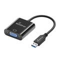 MediaRange USB-A 3.0 to VGA (HD15) Video Converter, 20cm, Black (MRCS230)