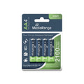 Επαναφορτιζόμενη Μπαταρία MediaRange NiMH Accus AA 1.2V (HR6) (4 Pack) (MRBAT121)