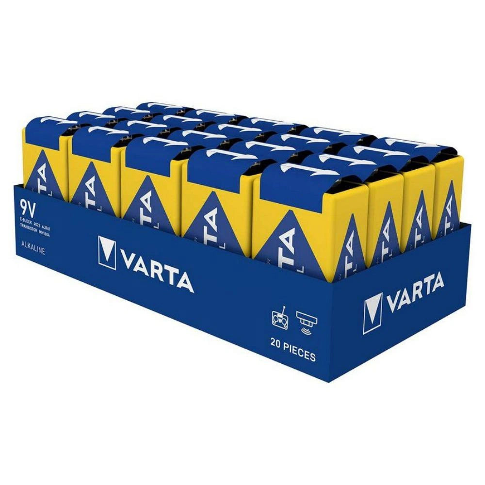 Varta Industrial PRO 6LR61/9V 4022 (tray) 20x Alkaline Battery  (VART12033)