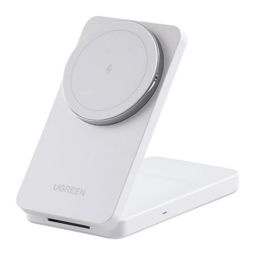 Ugreen W528 2 σε 1 επαγωγικός φορτιστής για iPhone AirPods 20W λευκό (45055) (UGR45055)