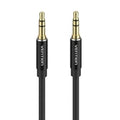 VENTION 3.5mm Male to Male Audio Cable 2M Black Aluminum Alloy Type (BAXBH) (VENBAXBH)