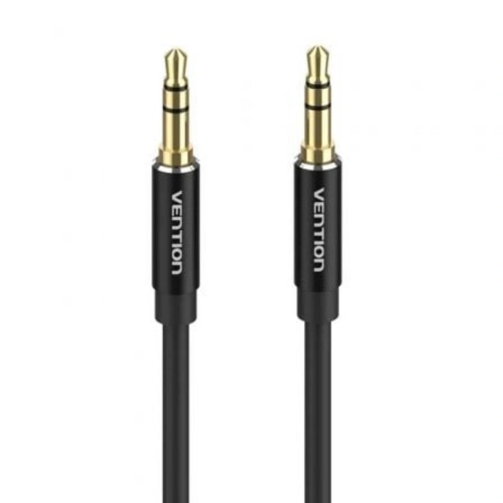 VENTION 3.5mm Male to Male Audio Cable 2M Black Aluminum Alloy Type (BAXBH) (VENBAXBH)