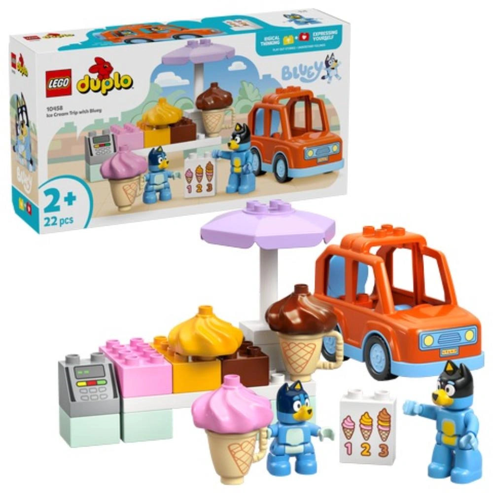 Lego Duplo Bluey Ice Cream Parlor Trip with Bluey (10458) (LGO10458)