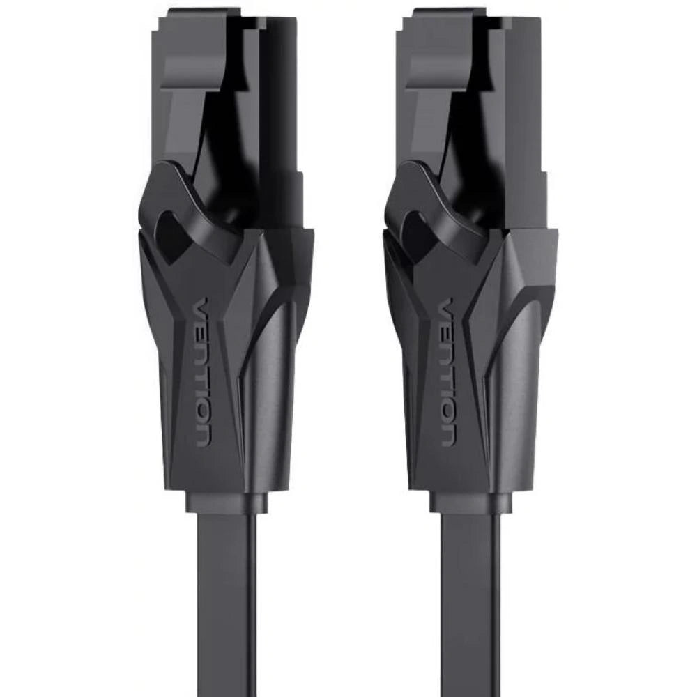 VENTION Cat6 UTP Flat Ethernet Patch Cable 1M Black (IBABF) (VENIBABF)