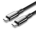 VENTION Nylon Braided USB 2.0 C Male to C Male 5A Cable 1.2M Black Zinc Alloy Type (CTYBAV) (VENCTYBAV)