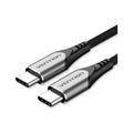 VENTION USB 2.0 C Male to C Male 5A Cable 2M Gray Flexible PVC Type (TRWHH) (VENTRWHH)