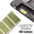 Waranty Stickers (100 Αυτοκόλλητα Εγγύησης VOID 4X2CM) Ορθογώνια