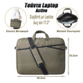 Τσάντα Laptop Ώμου με Χειρολαβή Active 17.3" ARMY Green