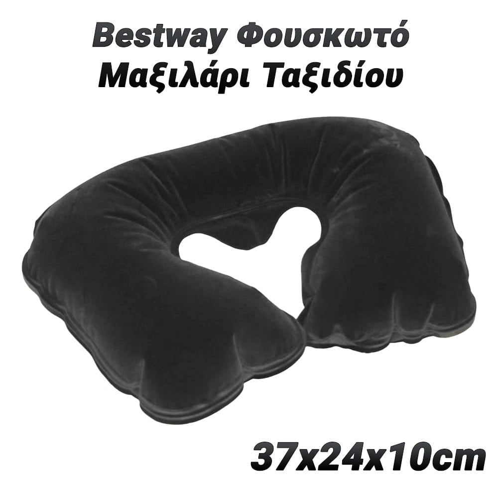 Bestway Φουσκωτό Μαξιλάρι Ταξιδίου 37X24X10 CM Μαύρο