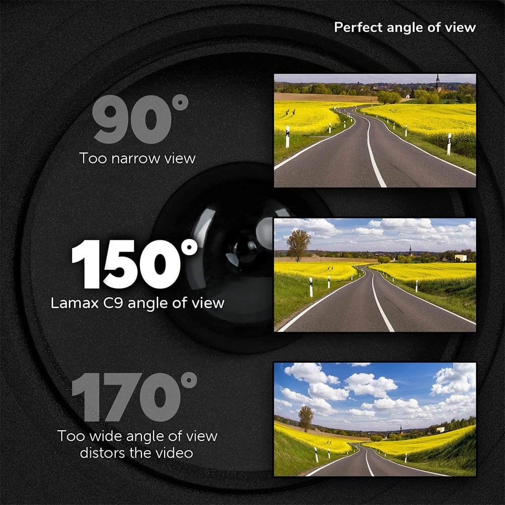 Dashcam Αυτοκινήτου 2K Lamax C9 με Night Vision
