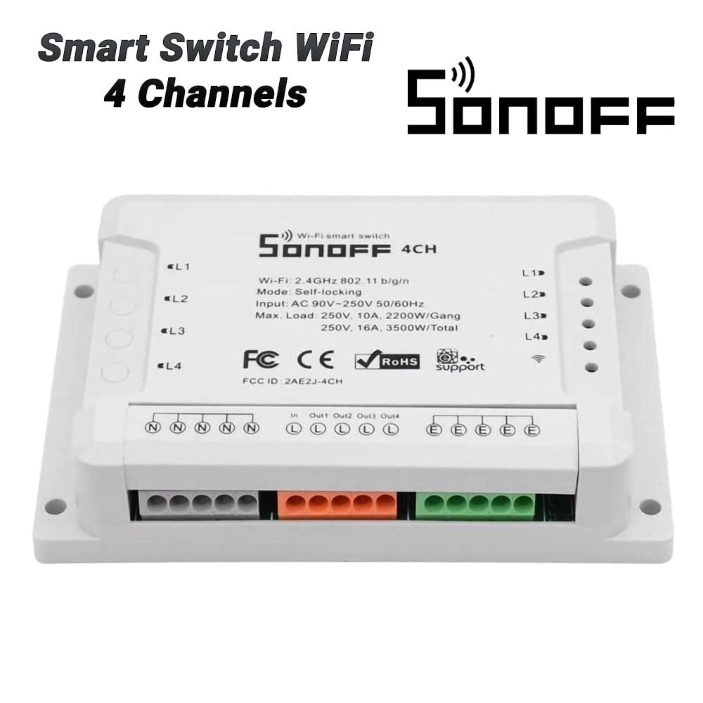 Smart Switch Sonoff WIFI 4 Channels