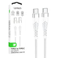 LAMTECH HQ UNBREAKABLE CABLE TYPE-C TO TYPE-C WHITE 2M