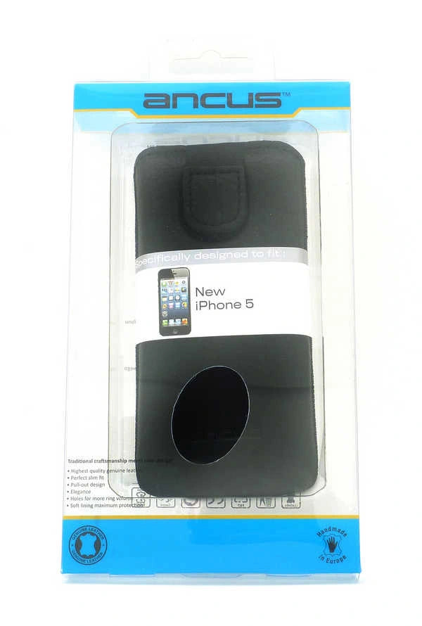 Θήκη Protect Ancus για Apple iPhone SE 5 5S 5C Nokia 105 TA-1174 και Huawei Y360 Δέρμα Μαύρη