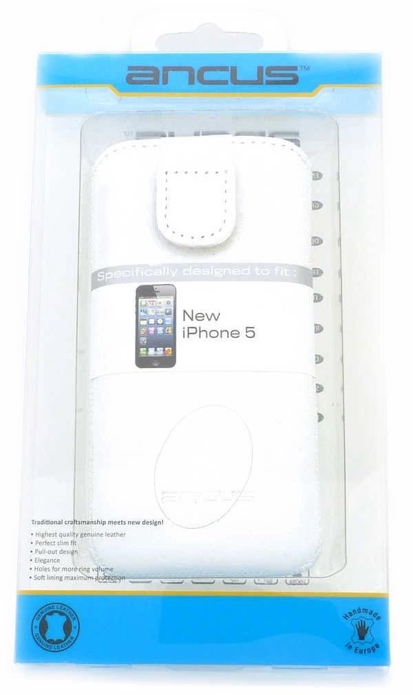 Θήκη Protect Ancus για Apple iPhone SE/5/5S/5C Old Leather Λευκή, 02419