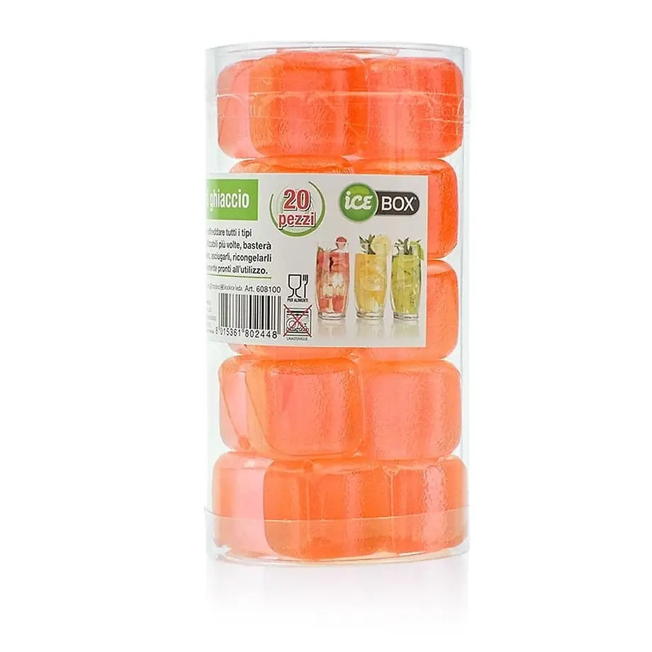 Frostbar Πλαστικά Παγάκια Reusable Πορτοκαλί (20 τμχ)