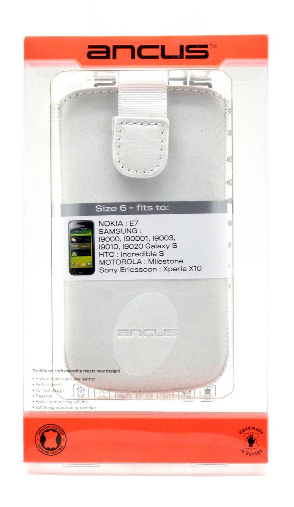Θήκη Protect Ancus για Apple iPhone SE/5/5S/5C Old Leather Λευκή, 04102