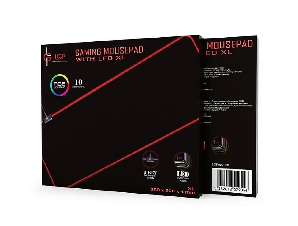 LAMTECH GAMING MOUSEPAD WITH LED FX EXTRA LARGE