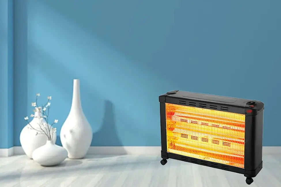 LGP MAXI ELECTRICAL QUARTZ HEATER 3-BARRED 2100W BLACK
