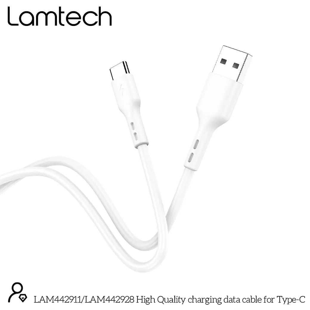 LAMTECH DATACABLE TYPE C 1m WHITE