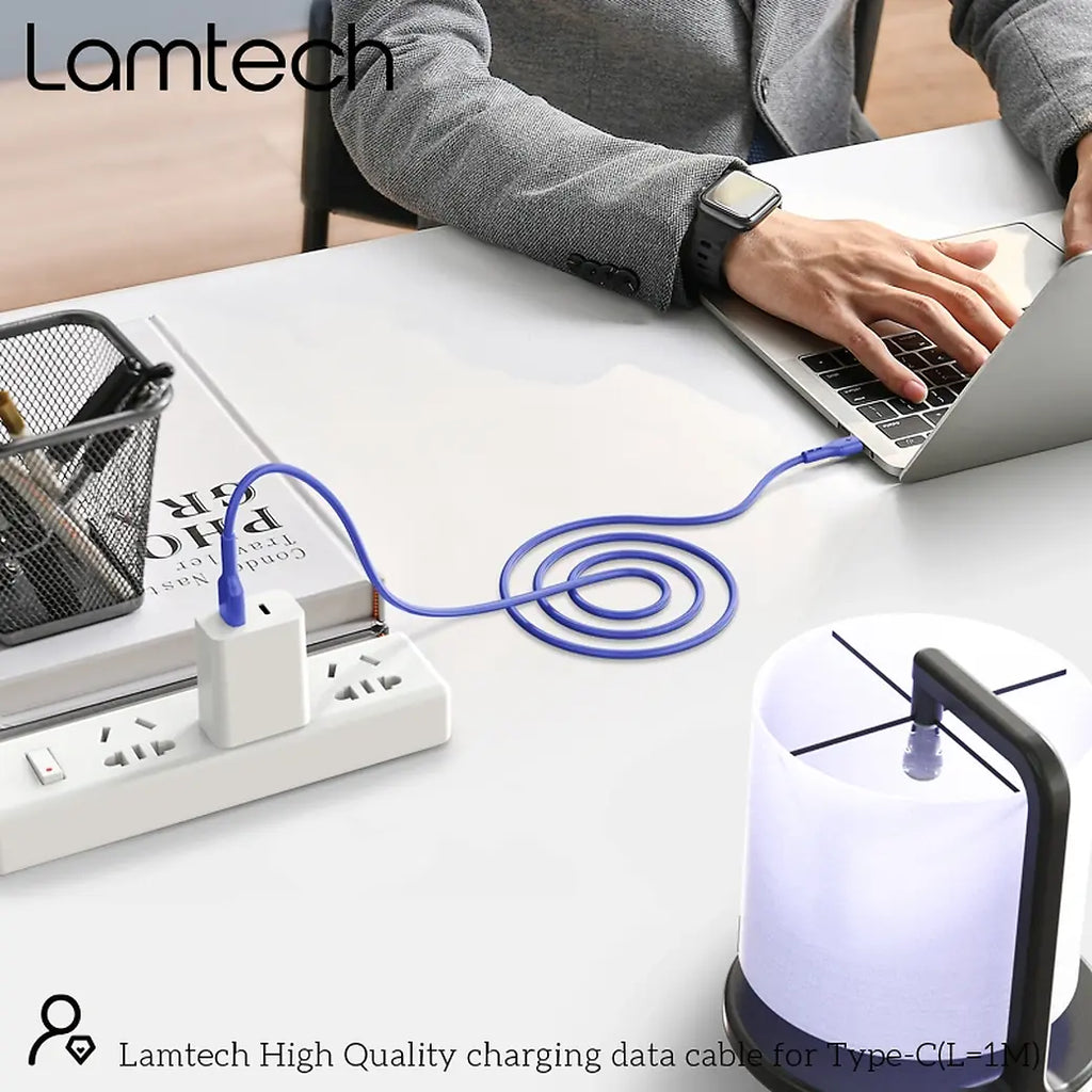 LAMTECH DATACABLE TYPE C 1m BLUE