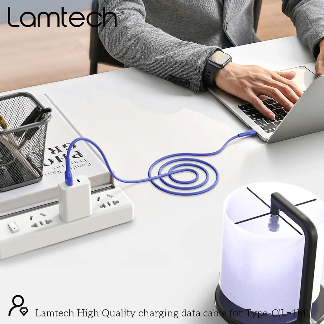 LAMTECH DATACABLE TYPE C 1m BLUE
