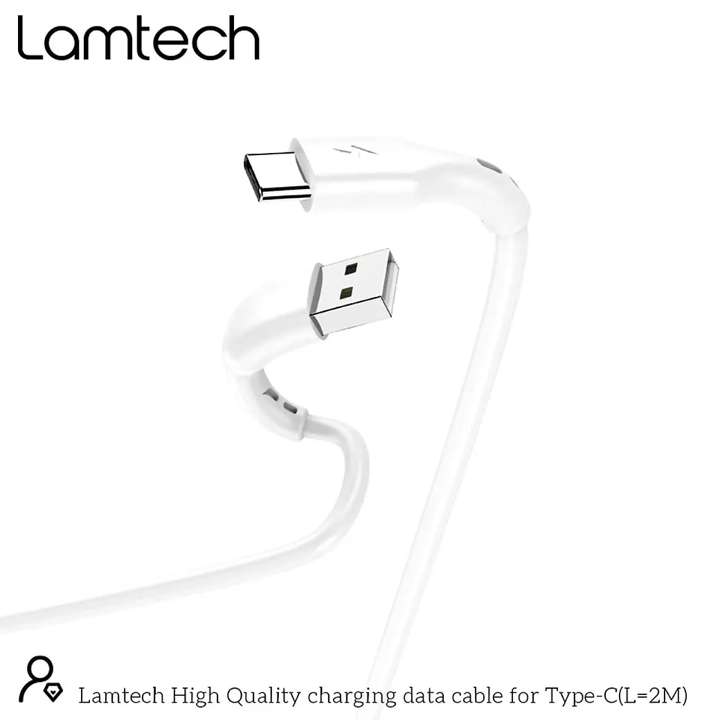 LAMTECH DATACABLE TYPE C 2M WHITE