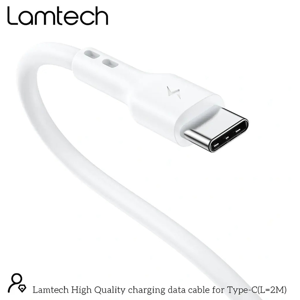LAMTECH DATACABLE TYPE C 2M WHITE