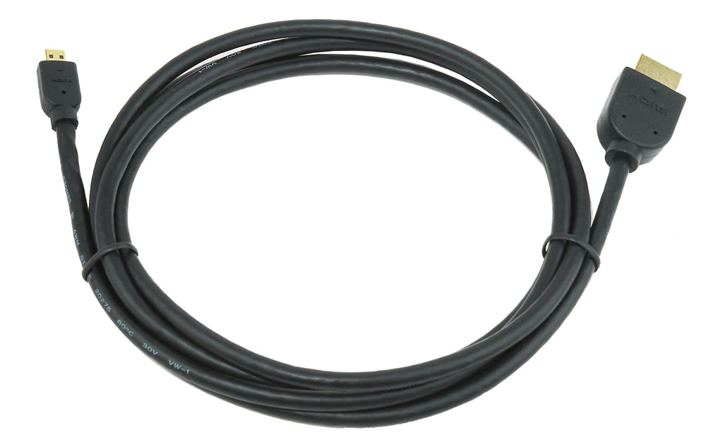CABLEXPERT HDMI MALE TO MICRO D-MALE BLACK CABLE WITH GOLD-PLATED CONNECTORS 1.8M