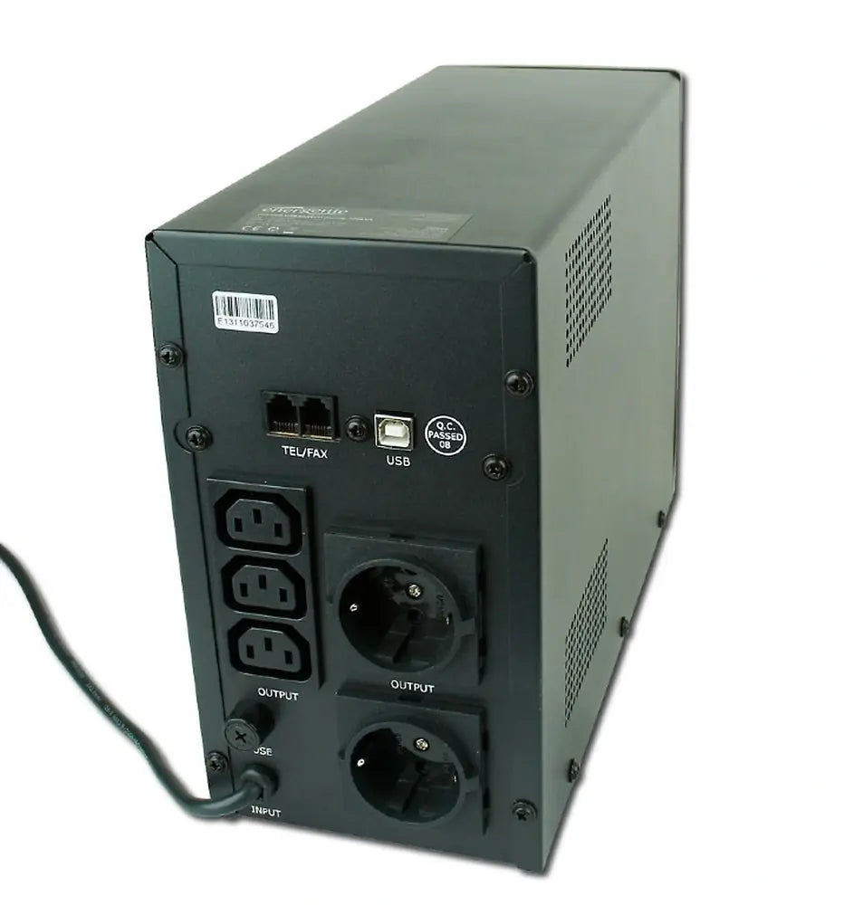 ENERGENIE UPS WITH USB AND LCD DISPLAY 1200 VA BLACK
