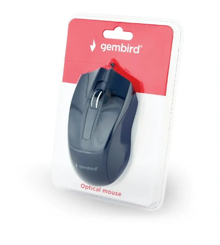 GEMBIRD OPTICAL MOUSE BLACK, MUS-3B-01