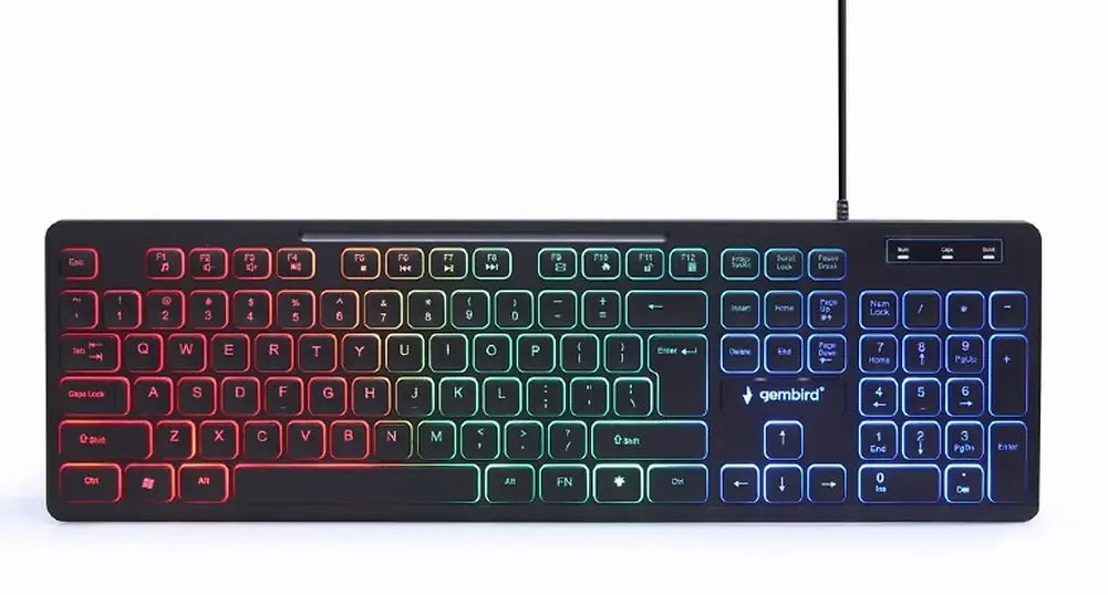 GEMBIRD 3-in-1 WIRED BACKLIGHT DESKTOP SETBLACK