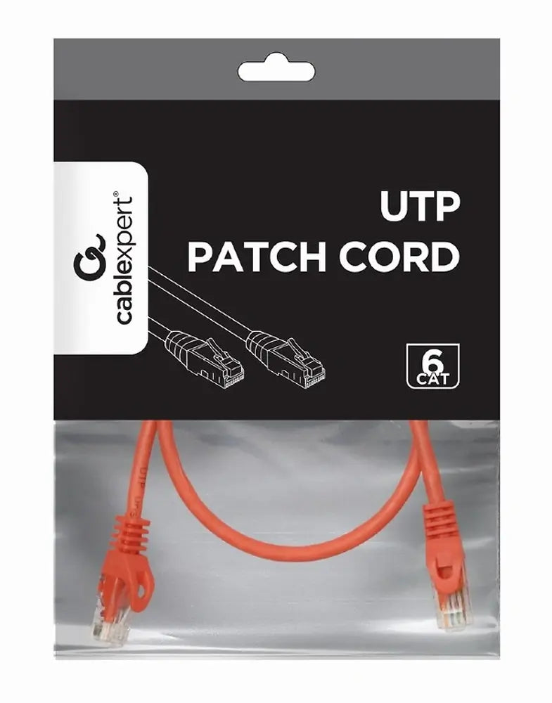 CABLEXPERT UTP CAT6 PATCH CORD 0.5M RED