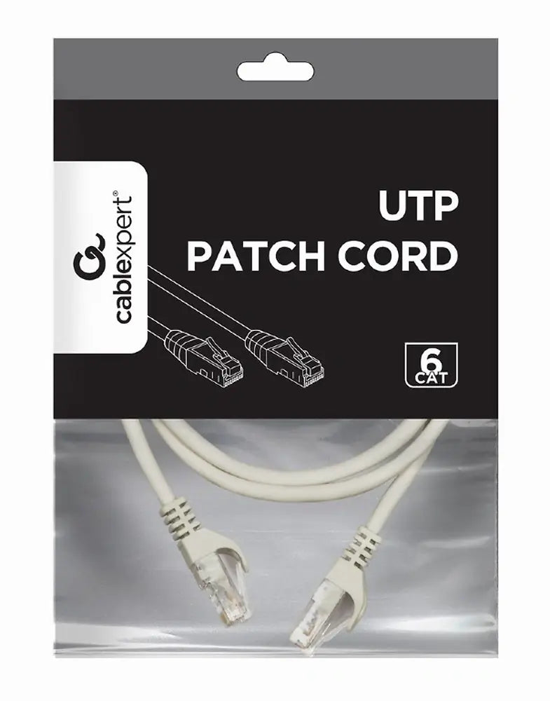 CABLEXPERT UTP CAT6 PATCH CORD 1M GREY