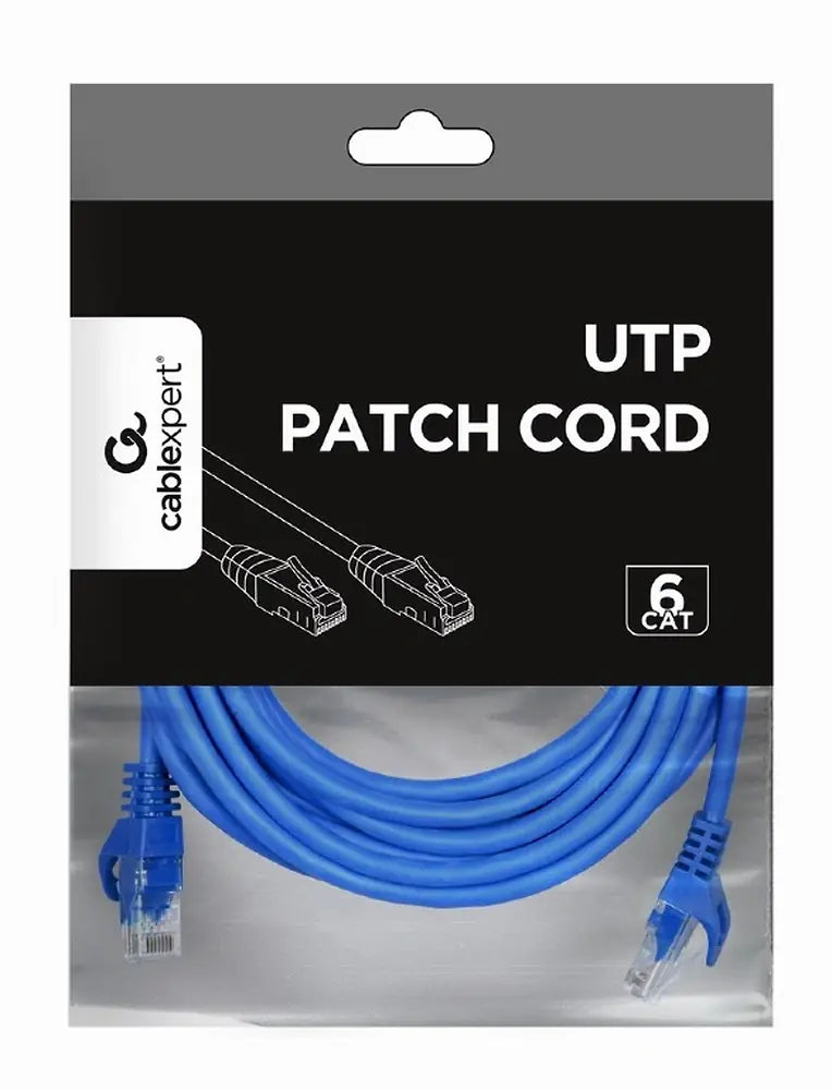 CABLEXPERT UTP CAT6 PATCH CORD 5M BLUE