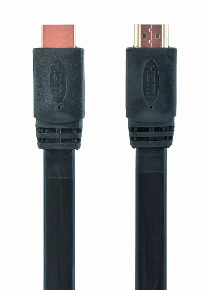 CABLEXPERT HIGH SPEED HDMI FLAT CABLE WITH ETHERNET 1,8M BLACK