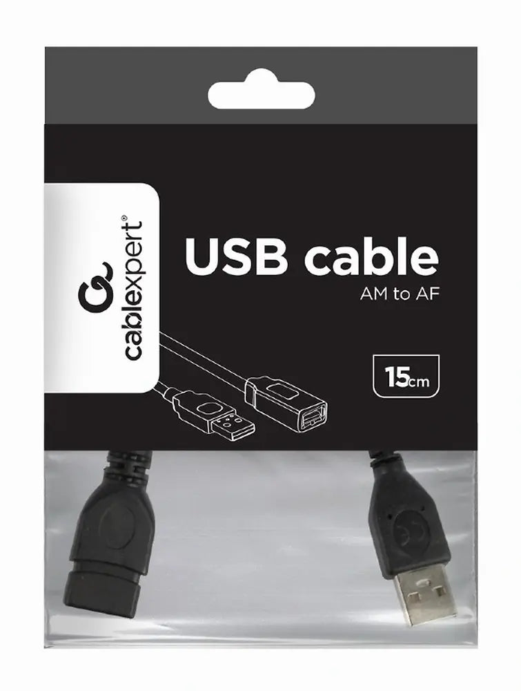 CABLEXPERT USB 2,0 EXTENSION CABLE 15CM