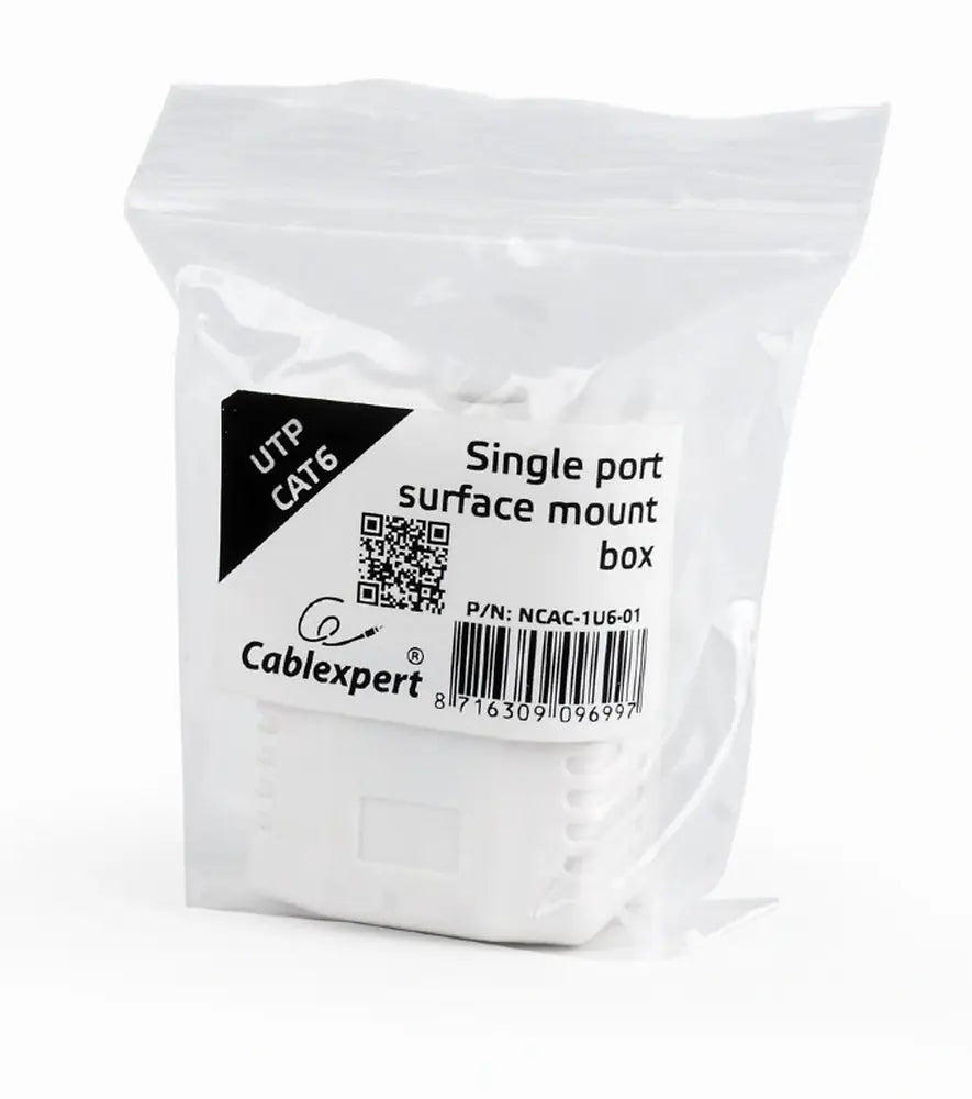 CABLEXPERT CAT6 UTP SINGLE PORT SURFACE MOUNT BOX