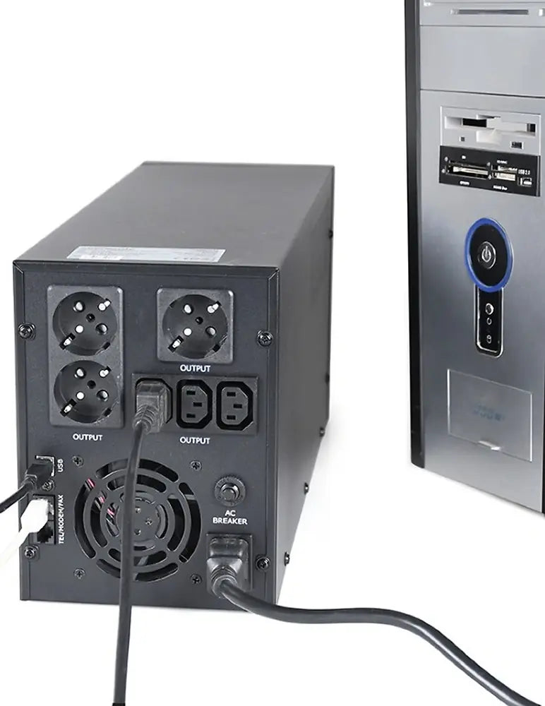 ENERGENIE UPS WITH USB AND LCD DISPLAY 3000 VA BLACK