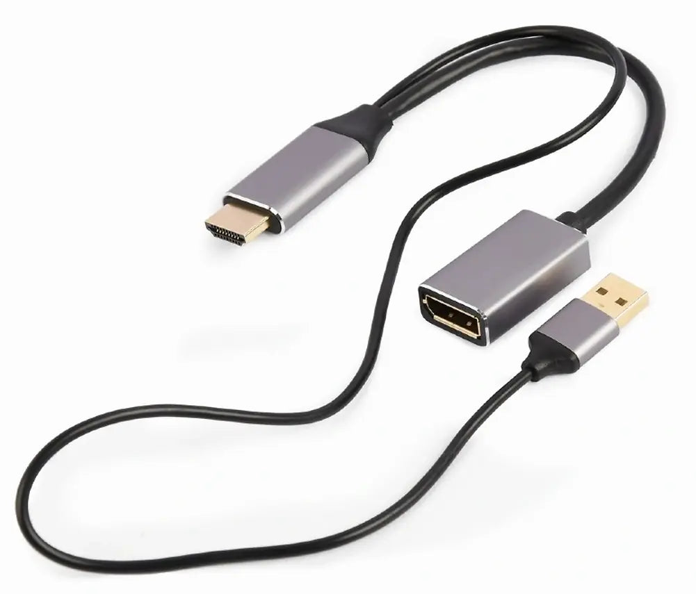 CABLEXPERT ACTIVE 4K HDMI MALE TO DISPLAYPORT FEMALE ADAPTER BLACK RETAIL PACK