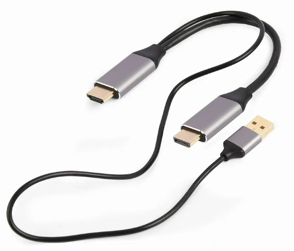 CABLEXPERT 4K HDMI MALE TO DISPLAYPORT MALE ADAPTER CABLE 2M BLACK RETAIL PACK