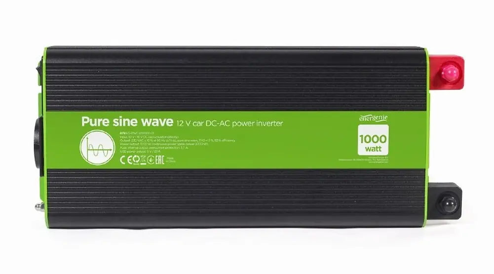 ENERGENIE 12V PURE SINE WAVE CAR DC-AC POWER INVERTER 1000W