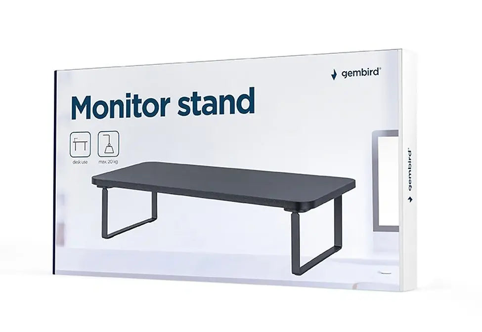 GEMBIRD RECTANGLE MONITOR STAND BLACK