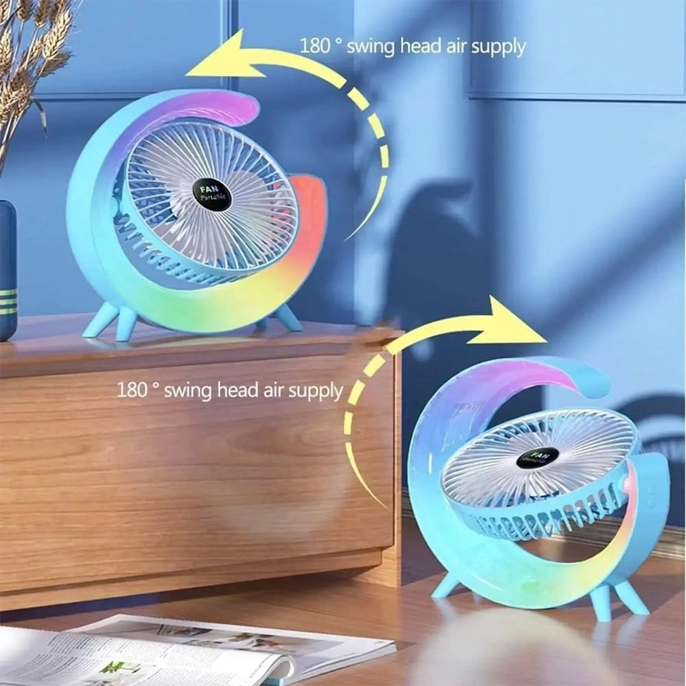 Ανεμιστήρας με Φωτιστικό LED G-Rotate (BLUE)