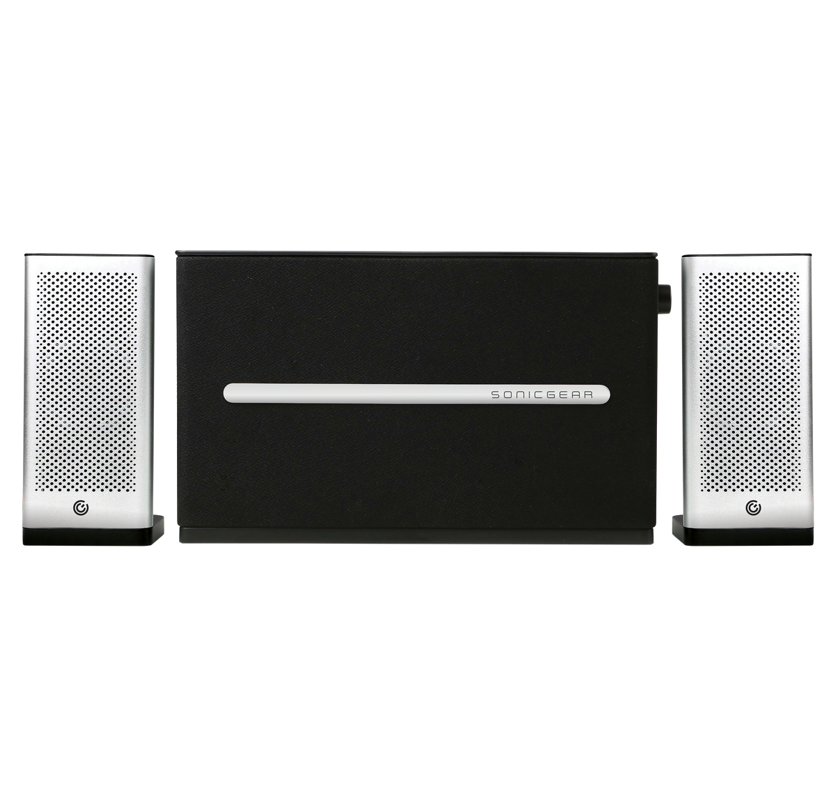 SONIC GEARS 2,1 HI-FI BLUETOOTH SPEAKERS SPACE 7 SILVER