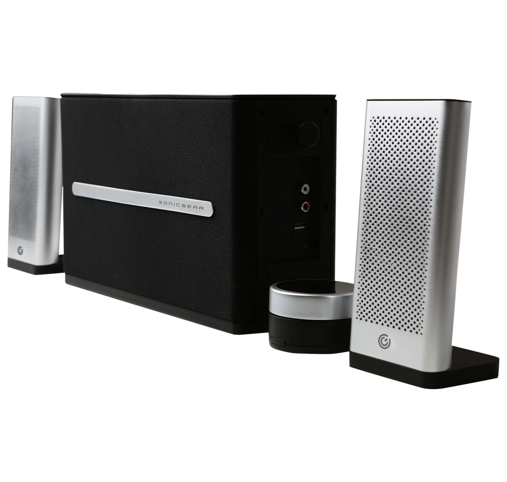 SONIC GEARS 2,1 HI-FI BLUETOOTH SPEAKERS SPACE 7 SILVER